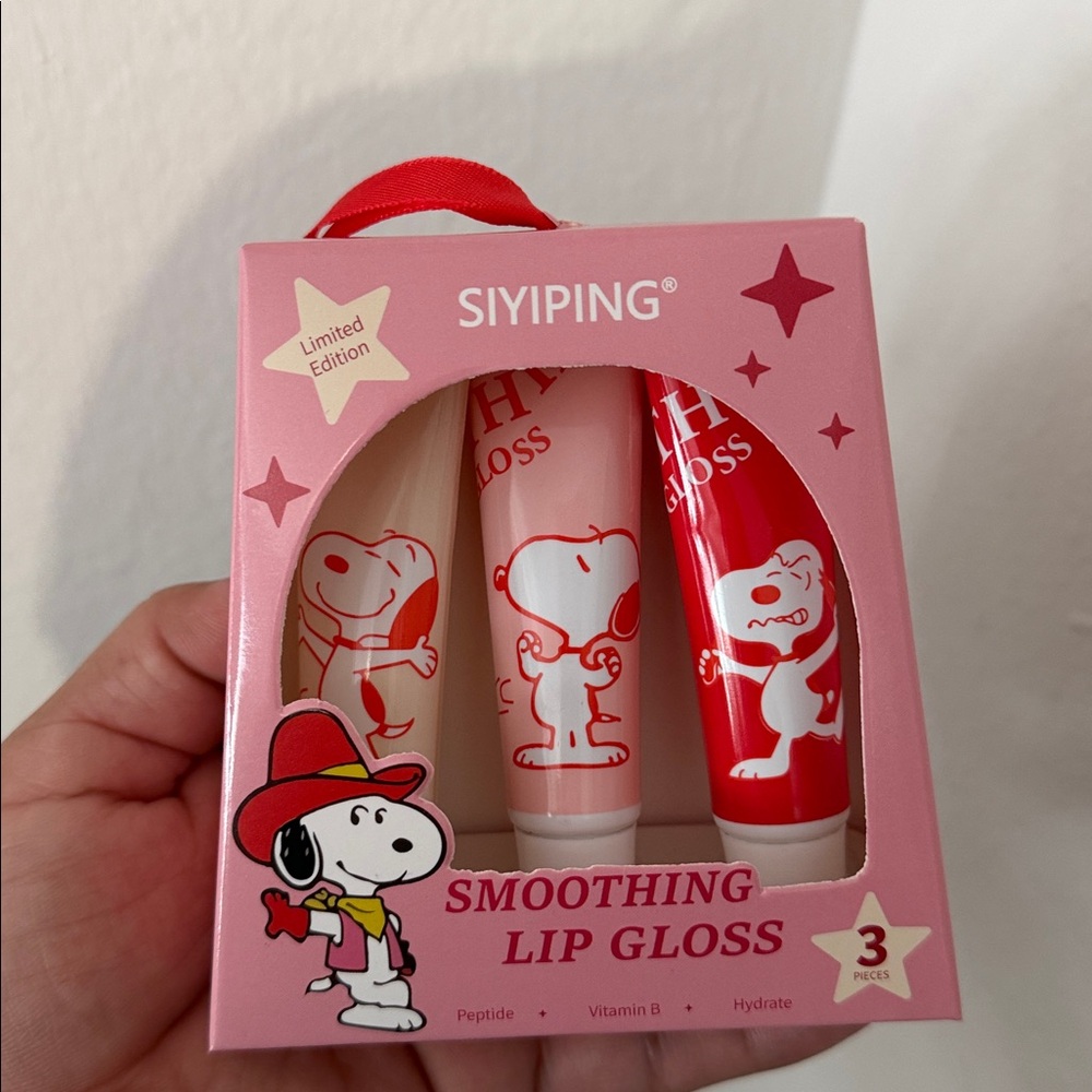 Pink and Red Lip Gloss Set 3 unidades